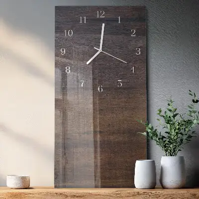 Wanduhr mit motiv vertikal Holzbrett