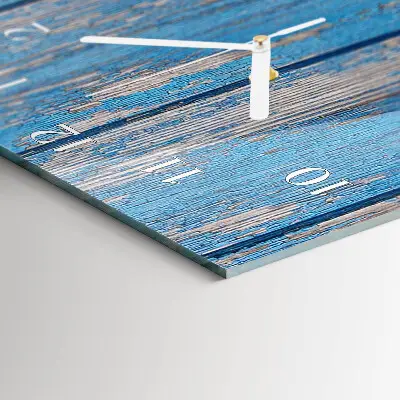 Vertikale glas wanduhr Holz