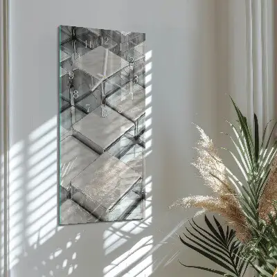 Vertikale Uhr Würfel