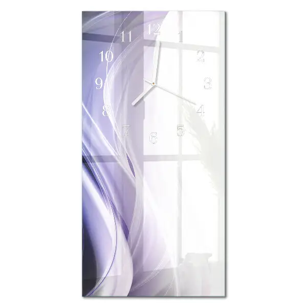 Vertikale glas wanduhr Abstraktion