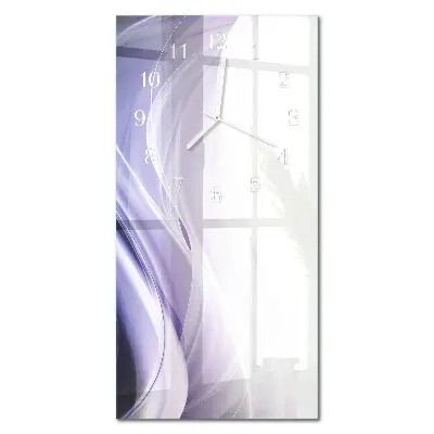Vertikale glas wanduhr Abstraktion