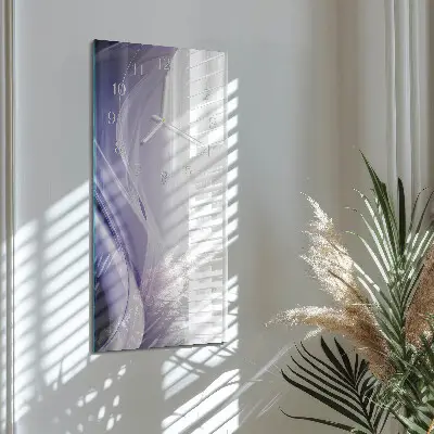 Vertikale glas wanduhr Abstraktion
