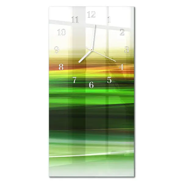 Vertikale glas wanduhr Abstraktion