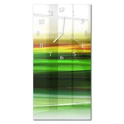 Vertikale glas wanduhr Abstraktion