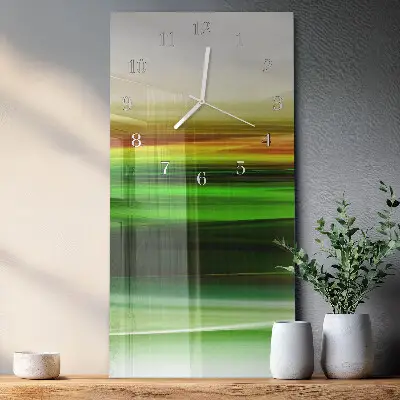 Vertikale glas wanduhr Abstraktion