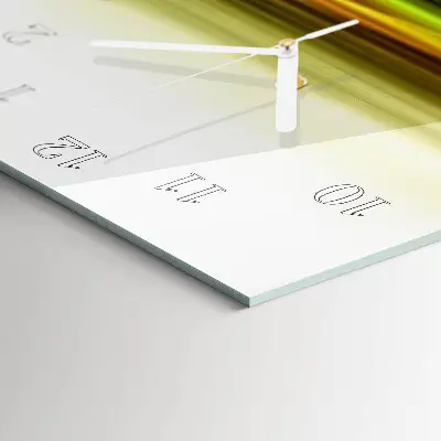 Vertikale glas wanduhr Abstraktion