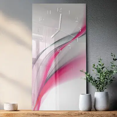 Wanduhr mit motiv vertikal Abstraktion