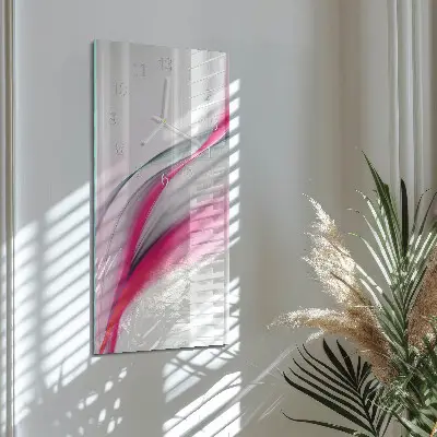 Wanduhr mit motiv vertikal Abstraktion