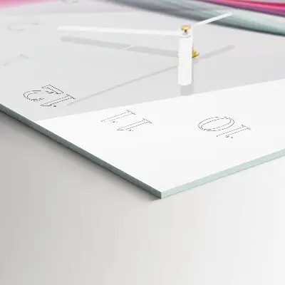 Wanduhr mit motiv vertikal Abstraktion
