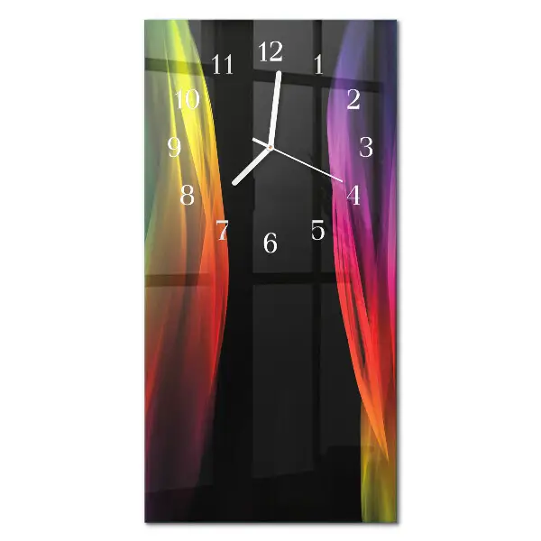 Wanduhr mit motiv vertikal Abstraktion