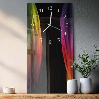 Wanduhr mit motiv vertikal Abstraktion
