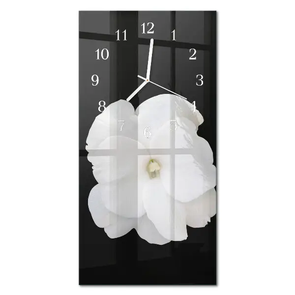 Wanduhr mit motiv vertikal Blume
