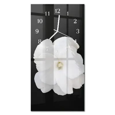 Wanduhr mit motiv vertikal Blume