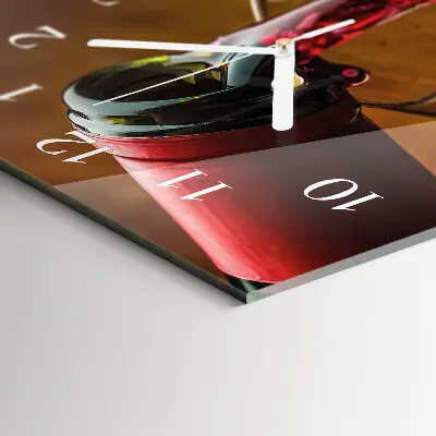Wanduhr design ausgefallen vertikal Wein