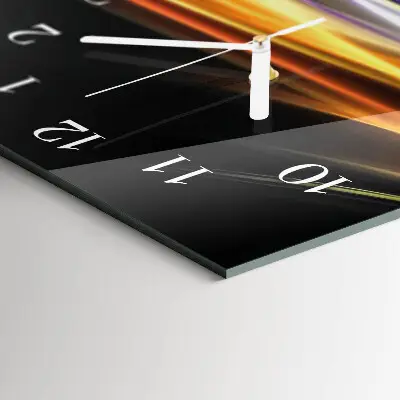 Vertikale glas wanduhr Abstraktion