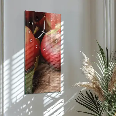 Vertikale Uhr Apfel