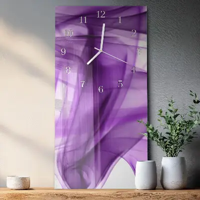 Moderne wanduhr vertikal Viola-Muster