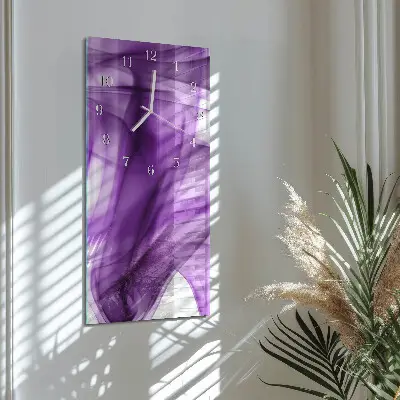 Moderne wanduhr vertikal Viola-Muster