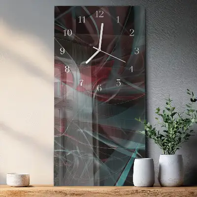Moderne wanduhr vertikal Muster