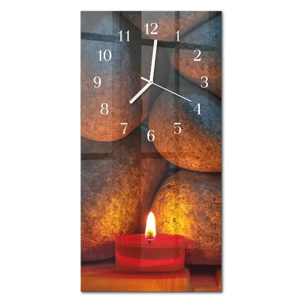 Wanduhr mit motiv vertikal Steine