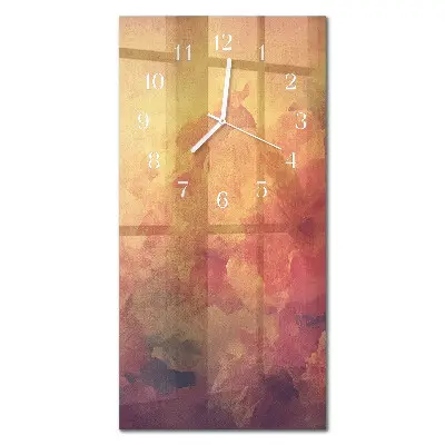 Vertikale glas wanduhr Muster