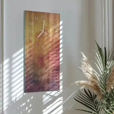 Vertikale glas wanduhr Muster