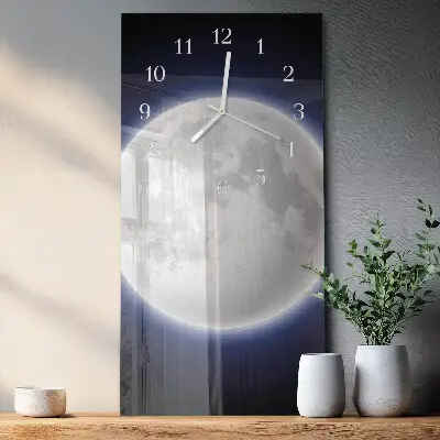 Vertikale Uhr Mond