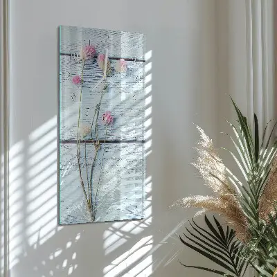 Vertikale Uhr Klee