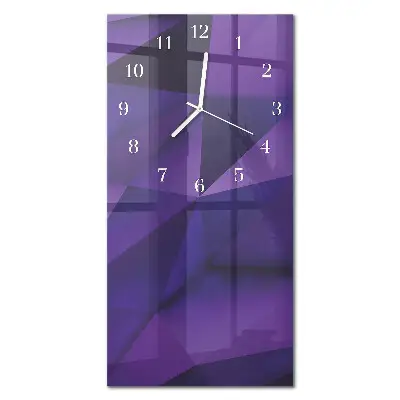 Vertikale glas wanduhr Muster
