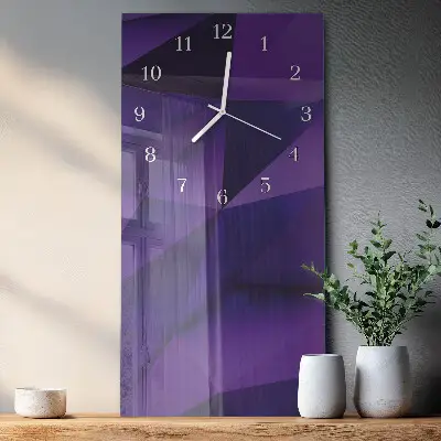 Vertikale glas wanduhr Muster