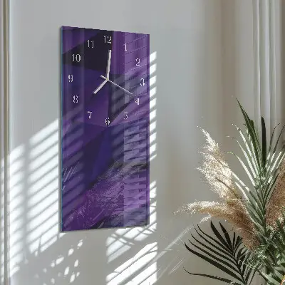 Vertikale glas wanduhr Muster