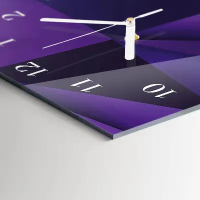 Vertikale glas wanduhr Muster