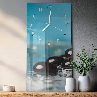 Wanduhr design ausgefallen vertikal Steine