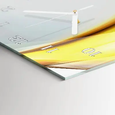 Vertikale glas wanduhr Abstraktion