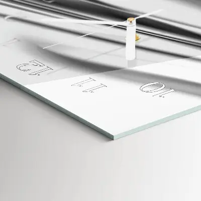 Vertikale glas wanduhr Muster