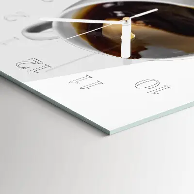 Wanduhr design ausgefallen vertikal Kaffee