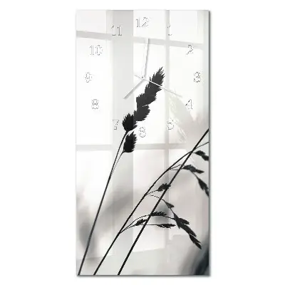 Vertikale glas wanduhr Getreide