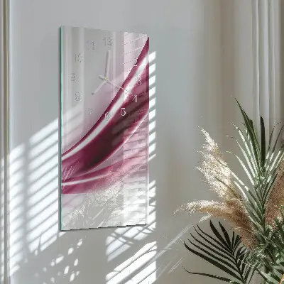 Vertikale glas wanduhr Muster