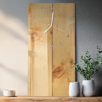 Wanduhr design ausgefallen vertikal Holz