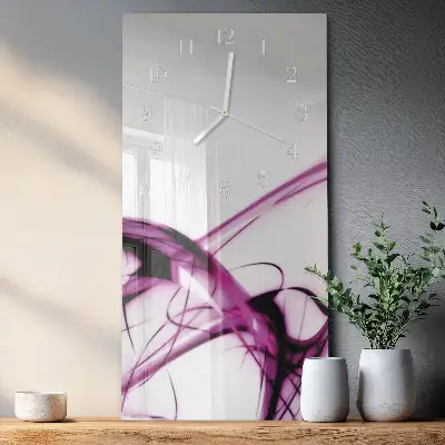 Vertikale glas wanduhr Abstraktion