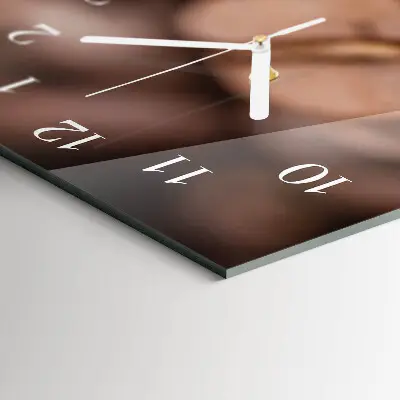 Wanduhr design ausgefallen vertikal Kaffeebohnen
