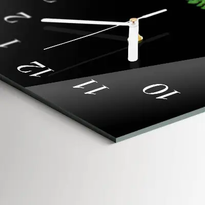 Moderne wanduhr vertikal Farn