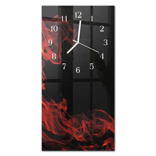 Wanduhr design ausgefallen vertikal Feuer