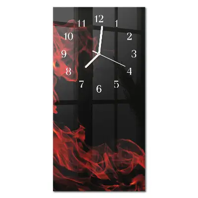 Wanduhr design ausgefallen vertikal Feuer