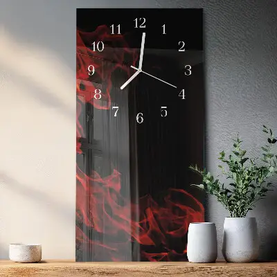 Wanduhr design ausgefallen vertikal Feuer