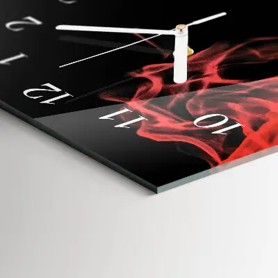 Wanduhr design ausgefallen vertikal Feuer