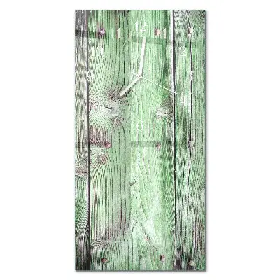 Vertikale glas wanduhr Holzbrett