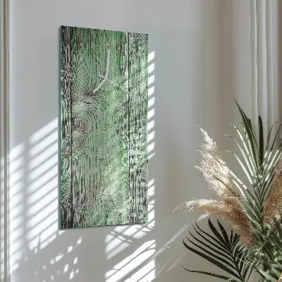 Vertikale glas wanduhr Holzbrett