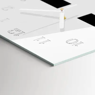 Wanduhr design ausgefallen vertikal Kaffee