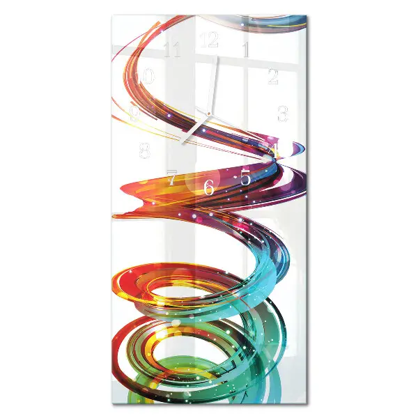 Wanduhr mit motiv vertikal Spiral